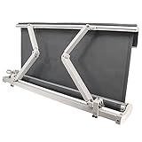 Green Bay 4 x 3m DIY Patio Retractable Manual Awning Garden Sun Shade Canopy Gazebo Grey with Fittings and Crank Handle - Image 3
