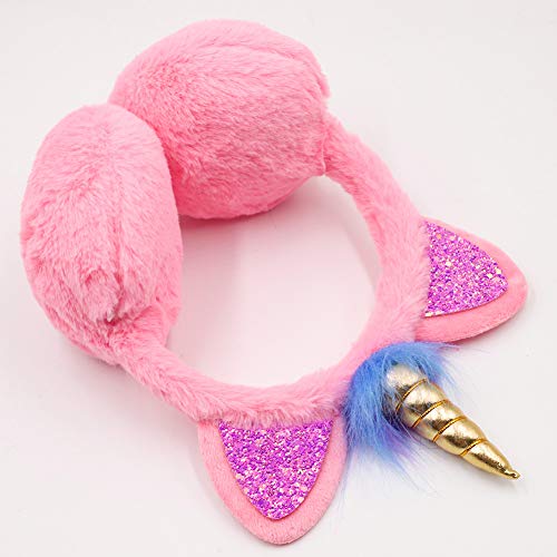 Ztl Unicorn Earmuffs For Girls Kids Women Soft Plush Ear Warmers Winter Ear Muffs #TOP3