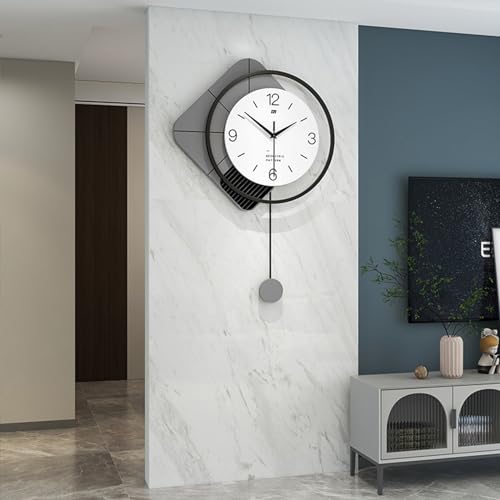 Horloge Murale Quartz Suspendue Décoration Murale 73 cm - 8