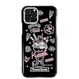 SmaSmaSweets arrows We2 FCG02 ケース [デザイン:14.ネオンカフェ/ブラックケース] クロミ クロミちゃん グッズ バク サンリオ ハード スマホケース カバー アロウズwe2 fcg02