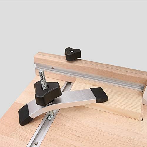 PLCatis T Track Kit M8 T-Track Accessories Universal T-Track Bolts Knobs Easy Gripping T Slot Bolts and Knobs T Track Clamp for Woodworking Jigs and Fixtures 2 Sets