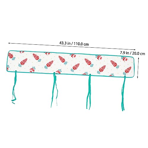 Toyvian 2 Pçs Capa De Trilho De Cama Protetores De Canto De Mesa Capa De Canto De Berço De Algodão T
