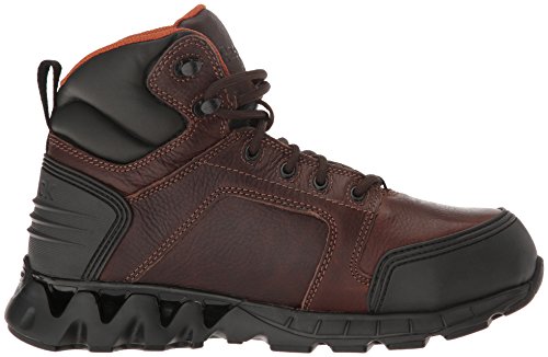 Reebok Mens Zigkick Work Safety Toe Boot Industrial Construction Shoe, Dark Brown, 12 Wide Us #TOP5