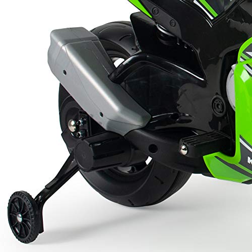 INJUSA - Moto Ninja Kawasaki ZX10, Color Verde, 12 v (6495)