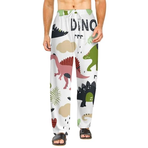 Bas de pyjama femme dinosaure coloré confortable taille S à poches
