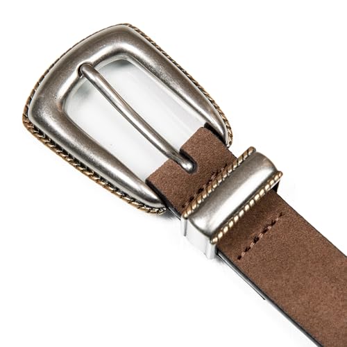 Image of Lucky Brand Women's Western Leather Belt | Classic | Fashion | Vintage | Buffalo Leather | Western-Inspired