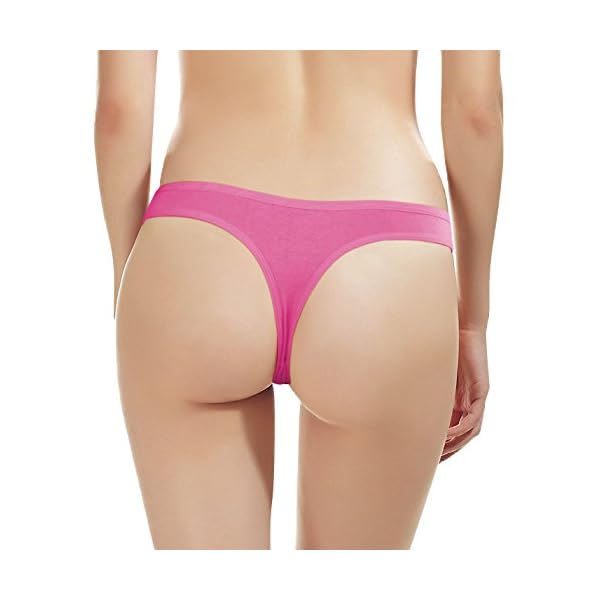 ANZERMIX-Womens-Breathable-Cotton-Thong-Panties-Pack-of-6 ANZERMIX Women's Breathable Cotton Thong Panties Pack of 6 (Size M)