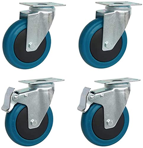 Roulettes industrielles silencieuses de 3 ou 4 pouces pour stopper les vibrations au sol