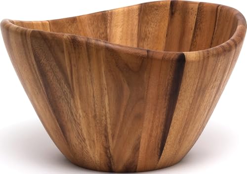 Lipper International Acacia Wave Serving Bowl for...