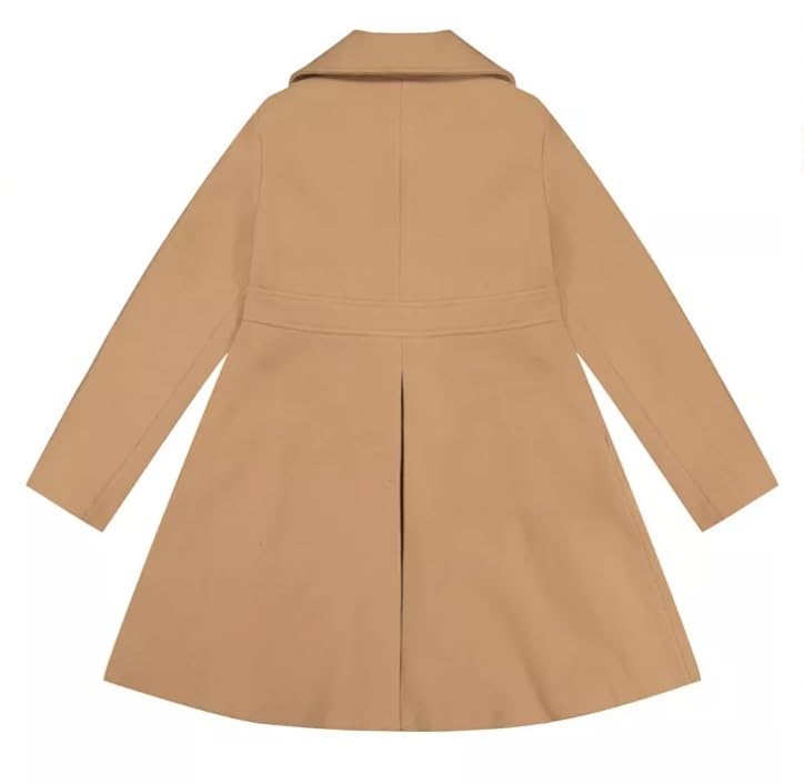 Rothschild Notch Collar Waist Bow Single Snap Breasted Coat - 6X2