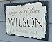 Sassy Squirrel Ink Personalized Slate Stone Address Plaque - Address Signs for Houses - Custom Family Names Sign Home - Customized Home Wall Decor - Personalized Wedding Gift Established Sign Family