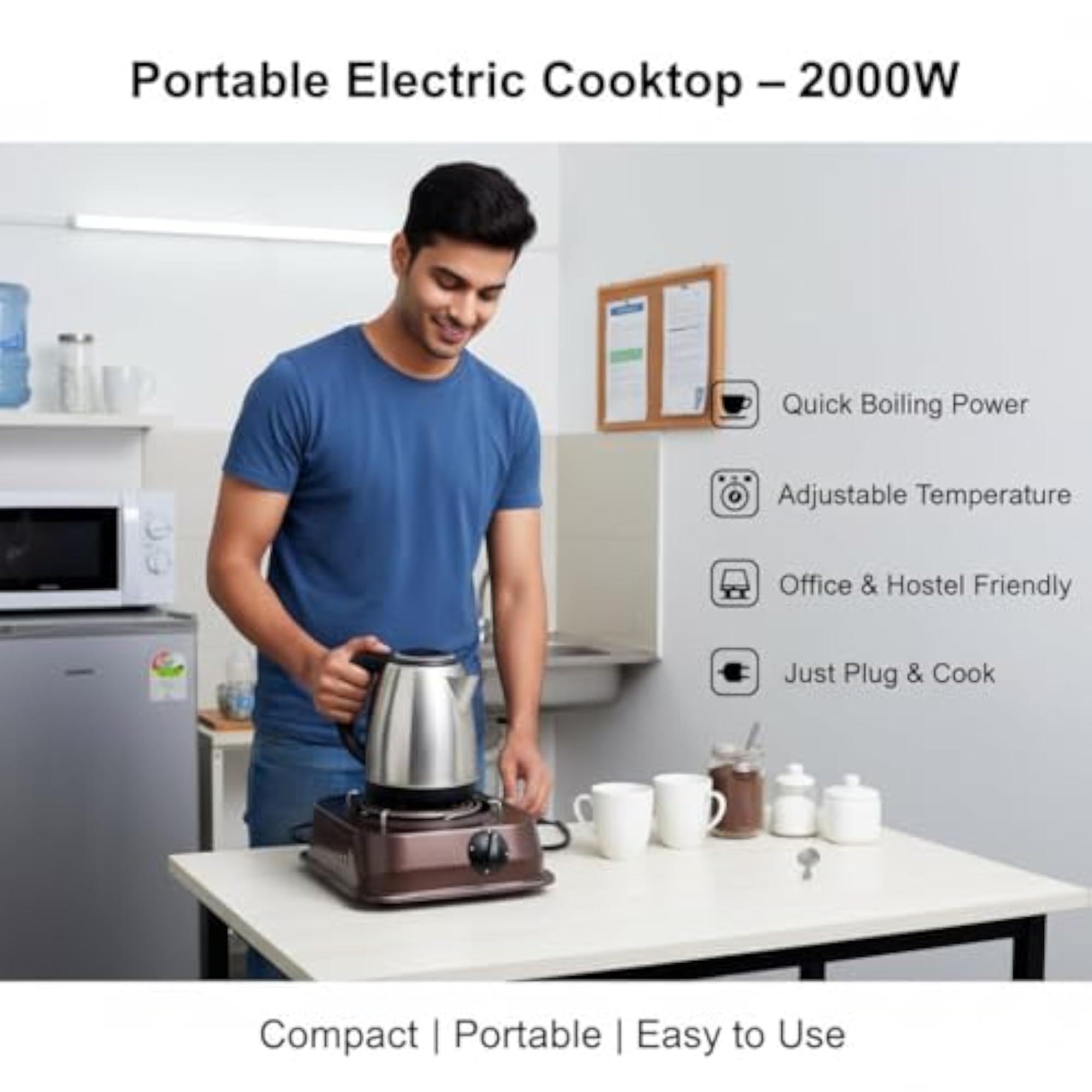 Electric Single Burner Cooktop 2000W