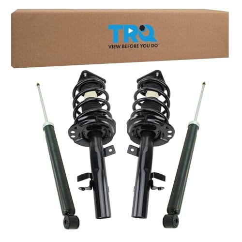 Image of TRQ Front and Rear Complete Strut Assembly & Shock Absorber Kit Complete Strut & Coil Spring Assembly Compatible with 2015-2019 Lincoln MKC
