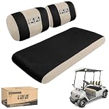 10L0L Fundas de asiento para carrito de golf para Yamaha G22 G19/Club Car DS Pre-2000 [diseño de respaldo dividido], tela de malla de poliéster transpirable (lavable, uso en todas las estaciones