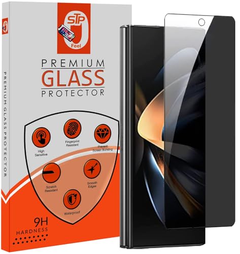 Image of Premium Grade Privacy Tempered Glass Screen Protector Guard Compatible for Samsung Z Fold 4 5G (7.6 Inch, Pack of 1) Full Edge to Edge Coverage Anti-Spy /Anti-Peeping 9H Hardness
