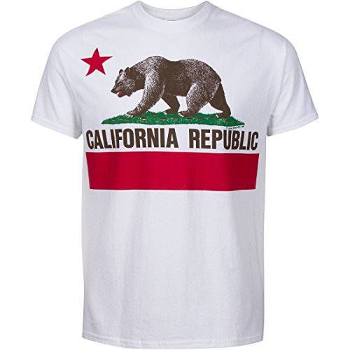 Débardeur California Republic Bear – Logo Ours Et Drapeau, 100% Coton, Tailles S à XXXL
