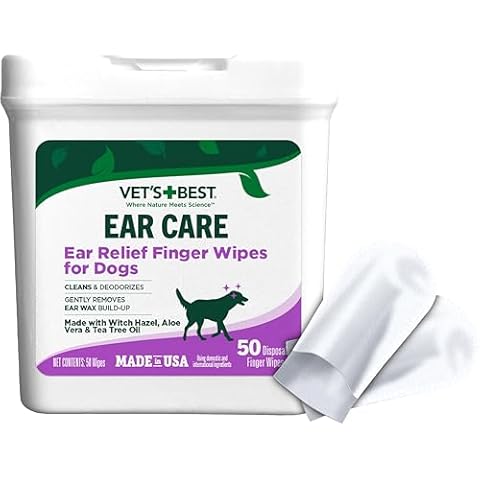 Vet's Best Ear Relief Finger Wipes Cover