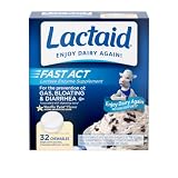 Lactaid Fast Act Lactose Intolerance Relief Chewables with Natural Lactase Enzyme to Prevent Gas, Bloating...