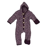 Temperaturausgleichend Cosilana Overall mit Umschlag 86/92 Lila melange