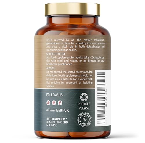 Glutathione Reduced - 320mg - UK Made - Zero Additives - Vegan - Pullulan (120 Capsules) - 2