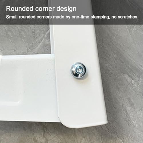 Support mural pliable en acier blanc pour fixer un mini-split sur façade extérieure - 5