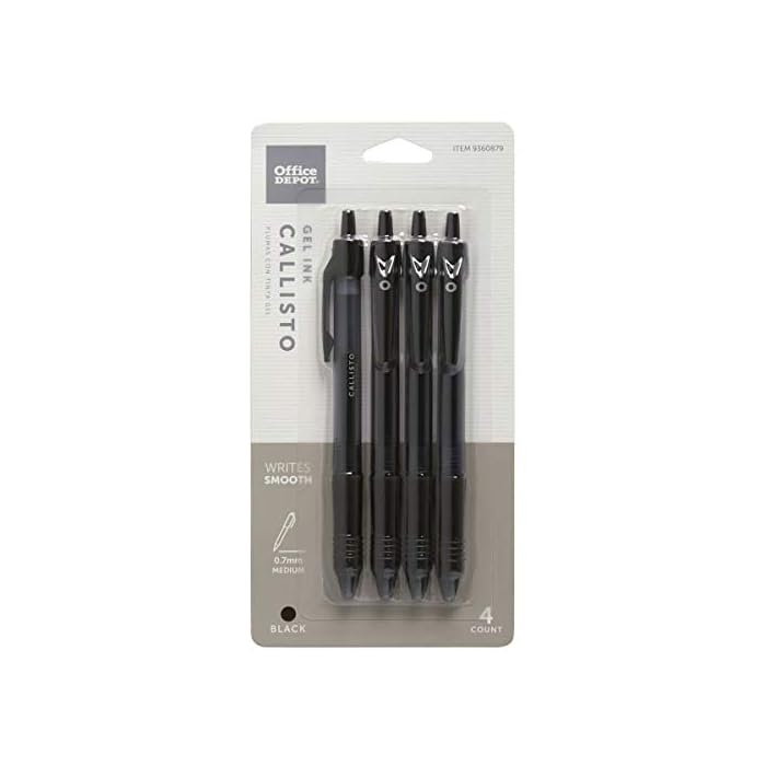 Buy Office Depot Brand Callisto Retractable Gel Ink Pens, Medium Point