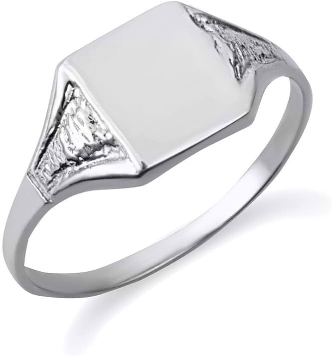 Solid 14k Gold Art Deco Square Signet Ring