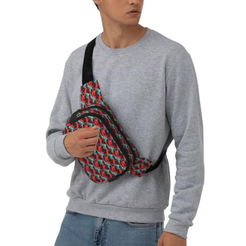 Sac banane carré résistant Volcano Bloom double couche pour voyage facile - 4