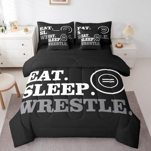 Image of Feelyou Wrestle Bedding Set Full Size 7 Piece for Kids Women Men