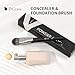 DUcare Flat Foundation Brush for Liquid Makeup, Premium Synthetic Hair Concealer/Kabuki Makeup Brush, Dense Bristles Design, Multi-Purpose Face Brushes for Liquid/Cream/Facial Mask