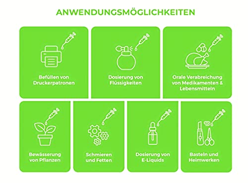MedixX 10 Stück Spritzen-Set mit stumpfer Nadel verschiedene Größen für Hobby und Heimwerk - Spritzen einzeln steril verpackt (10x 5ml Spritze & 10x Kanüle)