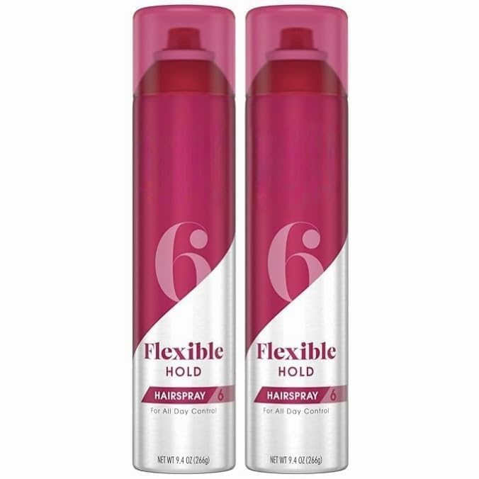 Sua~ve Hairspray for Women and Men, Flexible Hold - Anti-Frizz Hair Products, Hair Finishing Spray, Anti-Humidity Spray for Hair, 9.4 Fl Oz, Pack of -2