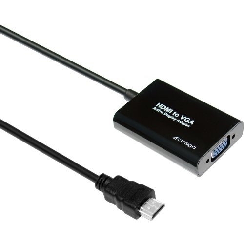 Cirago International Ltd - Cirago Hdmi To Vga - Vga/Mini-Phone/Usb/Hdmi For Audio/Video Device, Ultrabook, Monitor, Projector, Notebook, Speaker, Tablet Pc - 10