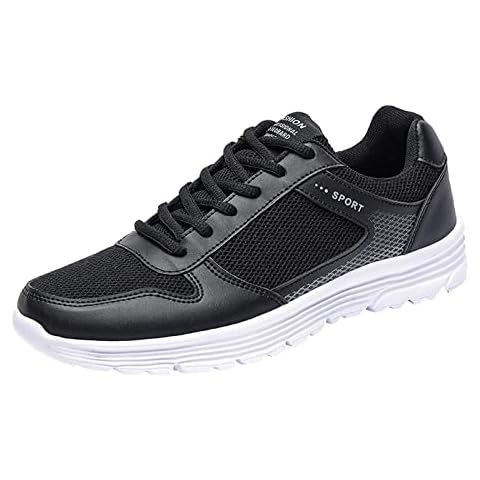 Mens | Outdoor Memory Foam Trainers Fashion Autumn Men Sports Shoes Flat Non Slip Waterproof Lace Up Comfortable Solid Color Simple Style for Men Running Cover