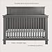 Child Craft Denman Crib, Dresser, Chest, and Nightstand 4-Piece Nursery Set, Grows with Your Baby (Midnight Gray)