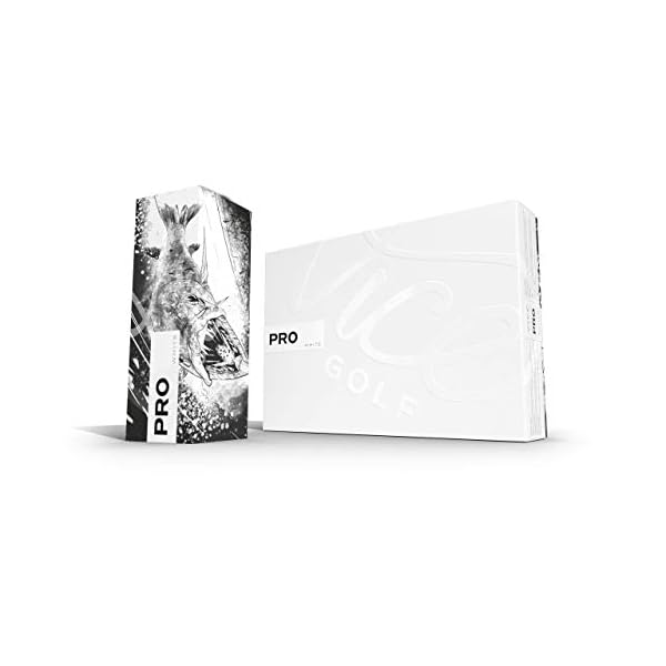 VICE Golf Pro White 2020 | 12 Golf Bälle | Eigenschaften: 3-Piece Cast Urethan, maximale Kontrolle, hoher Spin im Kurzspiel | Mehr Farben: Neon Lime / Red | Profil: Für fortgeschrittene Golfer