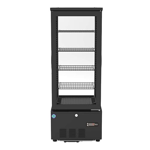 RIT 4面ガラス冷蔵ショーケース RITS-98 92リットル 幅434×奥行398×高さ1154mm