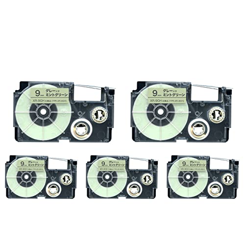 �J�V�I�p �l�[�������h �݊� �e�[�v�J�[�g���b�W XR-9GH 9���� �\�t�g �p�X�e�� 5�Z�b�g �~���g�O���[�� �O���[����