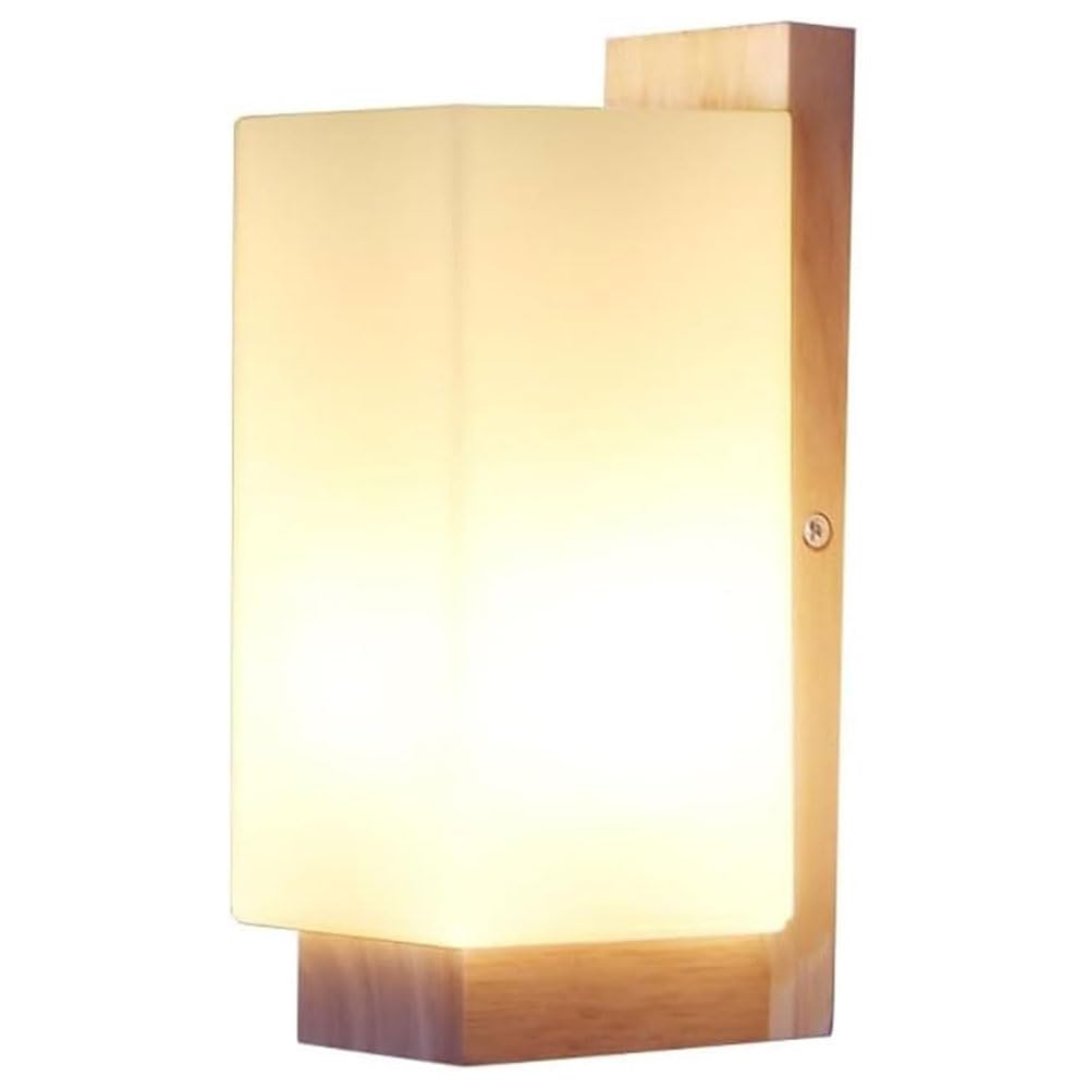 Aplique de pared moderno E27 de cristal y latón para iluminación interior