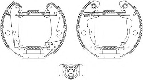 TEXTAR Kit ganasce freno 84029402 | Compatibile con: RENAULT 4, 4 Kasten/Großraumlimousine, 5