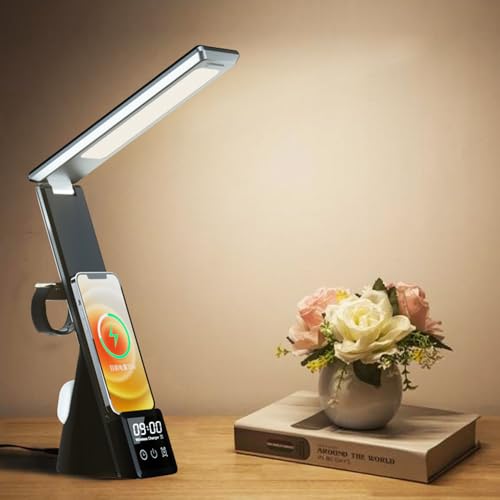 AYI 6in1 @\܂肽ݎLEDe[uv CX[dt fW^ڊo܂v ACPAƖ 3F[h 15W Qi[d gѓdb/wbhtHp iWatch[dΉ - N61ubN