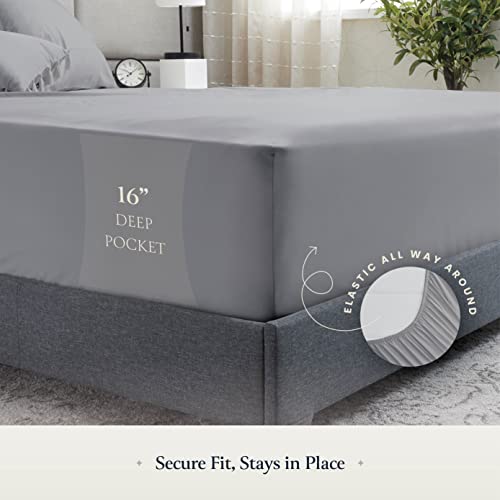Belador BL-S Silky Soft Sheet Set - Luxury 6 Piece Bed Sheets For Queen Size Bed, Secure-Fit Deep Pocket Sheets With Elastic, Breathable Hotel Sheets & Pillowcase Set thumb #3