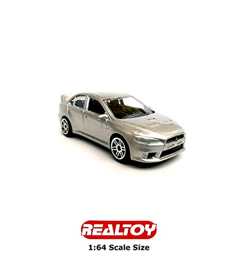 Voiture Miniature RealToy 1/60 - Mitsubishi Lancer Evo, Très Bon état