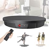 ღ [GIRA CUALQUIER ÁNGULO QUE QUIERAS］ El plato giratorio motorizado tiene un control remoto (dentro del rango de 16 pies), que le permite girar en ángulo de 0,1 a 360 grados, una rotación de 15°, 45°, 90° y 180°. pausas. También puede girarlo en el sentido de las agujas del reloj o en el sentido contrario a las agujas del reloj y realizar una rotación continua o intermitente. Los diferentes incrementos te ayudan a tomar fotografías del sujeto desde todos los ángulos.