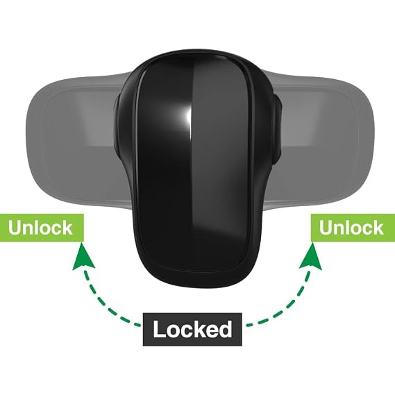 Moonybaby Childproof Oven Door Lock, Child Safety Oven Front Lock(ONLY for Flat Surface), Heat-Resistant, No Tool Needed, Jet Black
