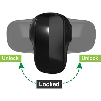 Moonybaby Childproof Oven Door Lock, Child Safety Oven Front Lock(ONLY for Flat Surface), Heat-Resistant, No Tool Needed, Jet Black