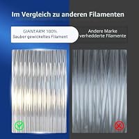 GIANTARM PLA Filament 1,75mm 1kg Spool Grau – Ansicht 5