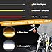 QUASCO Motorcycle Turn Signals Strip, Flexible Universal 12V Led Blinkers Compatible with Harley Cafe Racer Dual Sport Dirt Bike