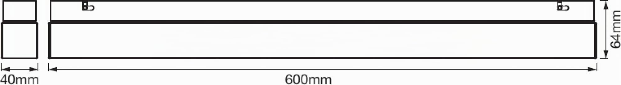 LEDVANCE Pratica Lampada da Specchio a LED per il Bagno in Alluminio di Alta Qualità, Colore della Luce Regolabile con Interruttore a Parete (Bianco Caldo/Bianco Freddo),14W,LED Quadrato IP44Click-Cct