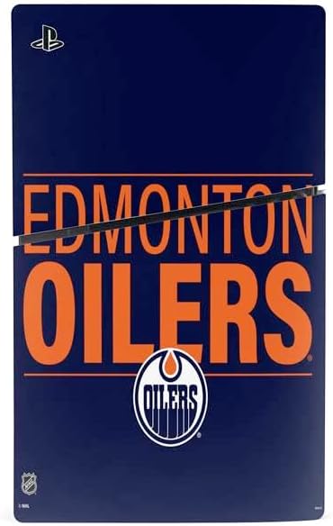 Skinit Decal Gaming Skin Compatible with PS5 Slim Digital Edition Console - Officially Licensed NHL Edmonton Oilers Lineup Design